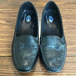 Dr Scholl’s Black Leather Upper Slip On Shoes Size 7.5W